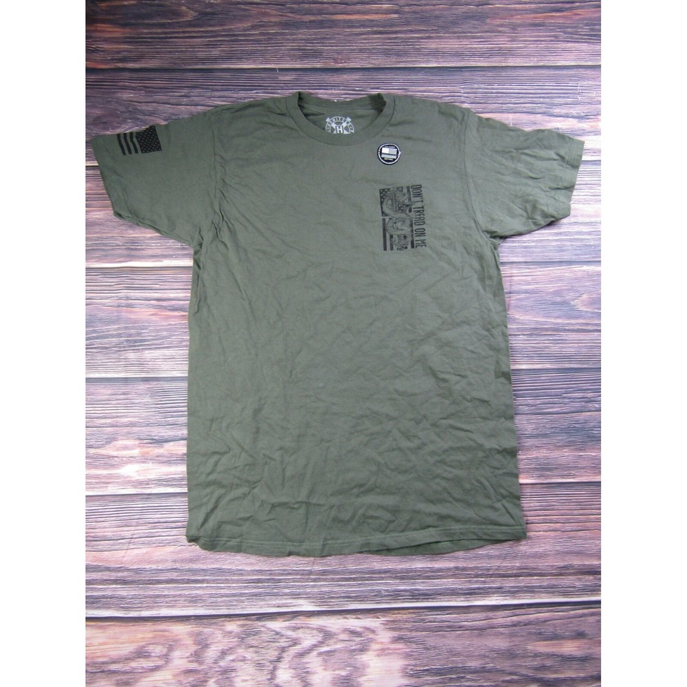 Howitzer Patriot Mens Medium‎ Green T Shirt Dont Tread On Me Military Veteran